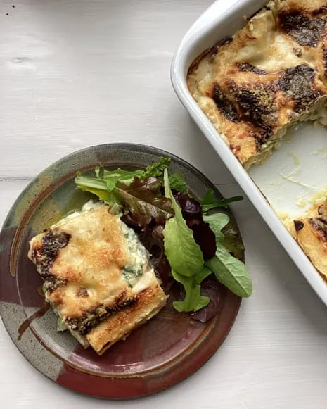 A Classic Recipe for Lasagne with Courgette and Cheese Medley